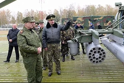 На Обуз-Лесновском полигоне представлены вертолеты Ми-8